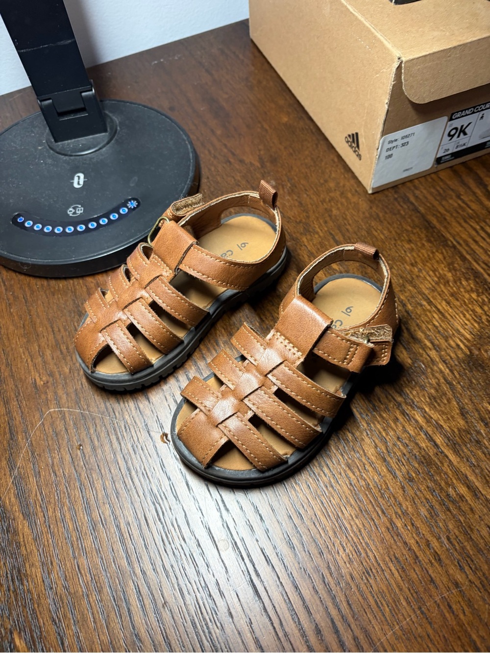 Carters Brown Kids Fisherman Sandals - Comfortable Outdoor Play Shoes